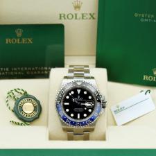 Gents Rolex GMT Master II 126710BLNR Stainless Steel case with Black dial