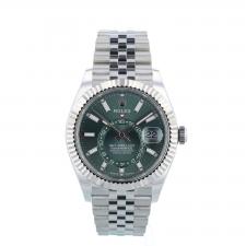 Gents Rolex Sky Dweller 336934 Steel case with Green dial