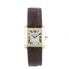 Gents Cartier Tank 1840 18 CT case with Cream dial