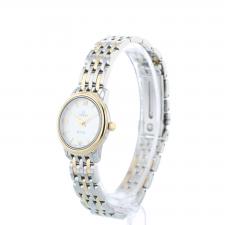 Ladies Omega DeVille 42420246005001 18ct Yellow Gold Stainless Steel case with White MOP dial