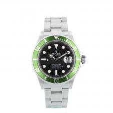 Gents Rolex Submariner Date Kermit 16610LV Steel case with Black dial