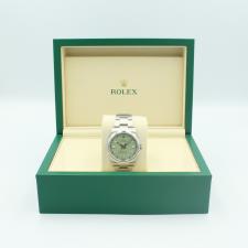 Gents Rolex Oyster Perpetual 36 126000 Stainless Steel case with Pistachio dial