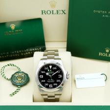 Gents Rolex Air King 126900 Stainless Steel case with Black dial