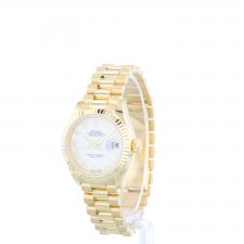 Ladies Rolex DateJust 279178 18ct Yellow Gold case with White dial