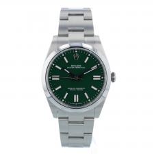 Gents Rolex Oyster Perpetual 41 124300 Steel case with Green dial