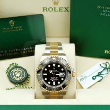 Gents Rolex Sea Dweller 126603 18ct Yellow Gold Stainless Steel case with Black dial