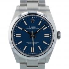 Gents Rolex Oyster Perpetual 41 134300 Stainless Steel case with Med Blue dial