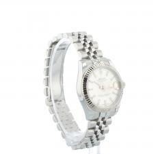 Ladies Rolex DateJust 28 178274 Stainless Steel case with Silver dial