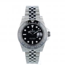 Gents Rolex GMT Master II 126710GRNR Stainless Steel case with Black dial