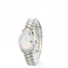 Ladies Rolex Datejust 179369 18ct White Gold case with White MOP dial