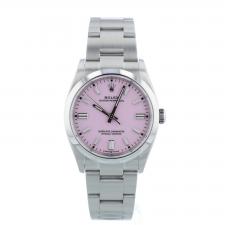 Gents Rolex Oyster Perpetual 36 126000 Stainless Steel case with Pink dial