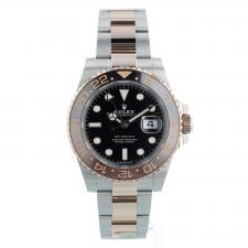 Gents Rolex GMT Master II 126711CHNR 18ct Rose Gold Stainless Steel case with Black dial