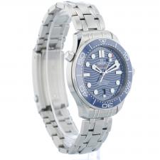 Gents Omega Seamaster Co-Axial 21030422003001 Steel case with Blue Wave dial