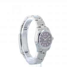 Ladies Rolex Oyster Perpetual 26 176200 Stainless Steel case with Grape dial