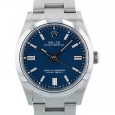 Gents Rolex Oyster Perpetual 36 126000 Stainless Steel case with Med Blue dial