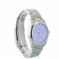 Gents Rolex Oyster Perpetual 36 126000 Stainless Steel case with Lavender dial