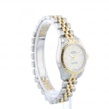 Ladies Rolex Datejust 179173 18ct Yellow Gold Stainless Steel case with Cream Jubilee dial