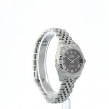 Ladies Rolex DateJust 28 279174 Steel case with Dark Grey dial