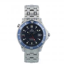 Gents Omega Seamaster 300 GMT 25358000 Stainless Steel case with Blue dial