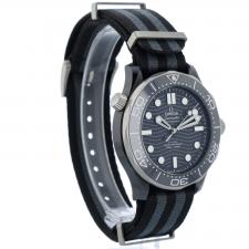 Gents Omega Seamaster 21092442001002 Titanium   Black Ceramic case with Black Wave dial