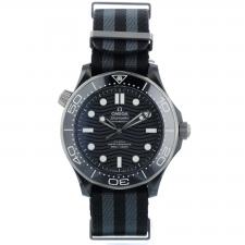 Gents Omega Seamaster 21092442001002 Titanium   Black Ceramic case with Black Wave dial
