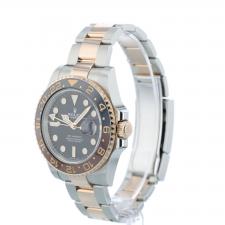 Gents Rolex GMT Master II 126711CHNR 18ct Rose Gold Stainless Steel case with Black dial