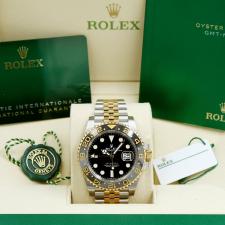 Gents Rolex GMT Master II 126713GRNR 18ct Yellow Gold   Stainless Steel case with Black dial