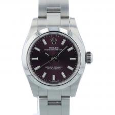 Ladies Rolex Oyster Perpetual 26 176200 Stainless Steel case with Grape dial