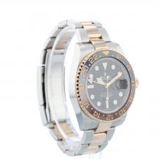 Gents Rolex GMT Master II 126711CHNR 18ct Rose Gold Stainless Steel case with Black dial