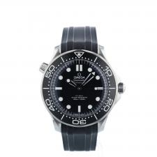 Gents Omega Seamaster 21032422001003 Steel case with Black Wave dial