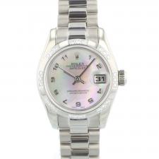 Ladies Rolex Datejust 179369 18ct White Gold case with White MOP dial