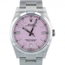 Gents Rolex Oyster Perpetual 36 126000 Stainless Steel case with Pink dial