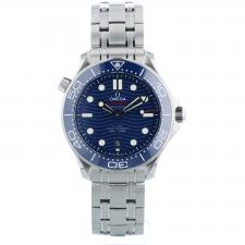 Gents Omega Seamaster Co-Axial 21030422003001 Steel case with Blue Wave dial