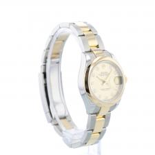 Ladies Rolex DateJust 279163 18ct Yellow Gold Stainless Steel case with Champagne Diamond Set dial