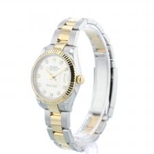 Ladies Rolex DateJust 278273 18ct Yellow Gold Stainless Steel case with Silver Diamond Dot dial