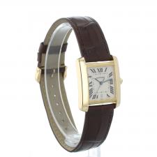 Gents Cartier Tank 1840 18 CT case with Cream dial