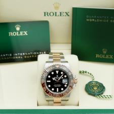 Gents Rolex GMT Master II 126711CHNR 18ct Rose Gold Stainless Steel case with Black dial