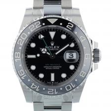 Gents Rolex GMT Master II 126710GRNR Steel case with Black dial