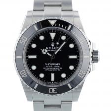 Gents Rolex Submariner Non Date 124060 Steel case with Black dial