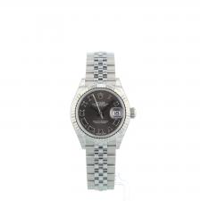 Ladies Rolex DateJust 28 279174 Steel case with Dark Grey dial