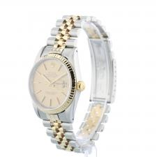 Gents Rolex Datejust 16233 18ct Yellow Gold Stainless Steel case with Champagne Jubilee dial