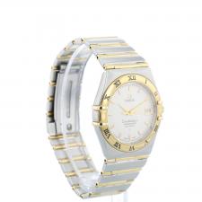 Gents Omega Constellation 12023000 18ct Yellow Gold Stainless Steel case with White dial