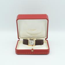 Gents Cartier Tank 1840 18 CT case with Cream dial