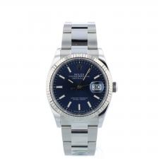 Gents Rolex DateJust 36 126234 Stainless Steel case with Blue dial