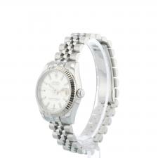 Ladies Rolex DateJust 28 178274 Stainless Steel case with Silver dial