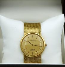 Gents Omega Constellation 1537255 18 CT case with Gilt dial