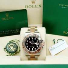 Gents Rolex GMT Master II 126711CHNR 18ct Rose Gold   Stainless Steel case with Black dial