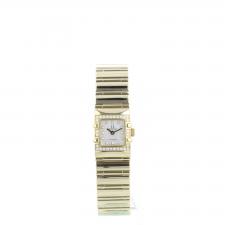 Ladies Omega Constellation 11367600 18ct Yellow Gold case with MOP Diamond dial