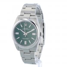 Gents Rolex Oyster Perpetual 41 124300 Steel case with Green dial