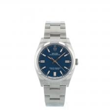 Gents Rolex Oyster Perpetual 36 126000 Stainless Steel case with Med Blue dial